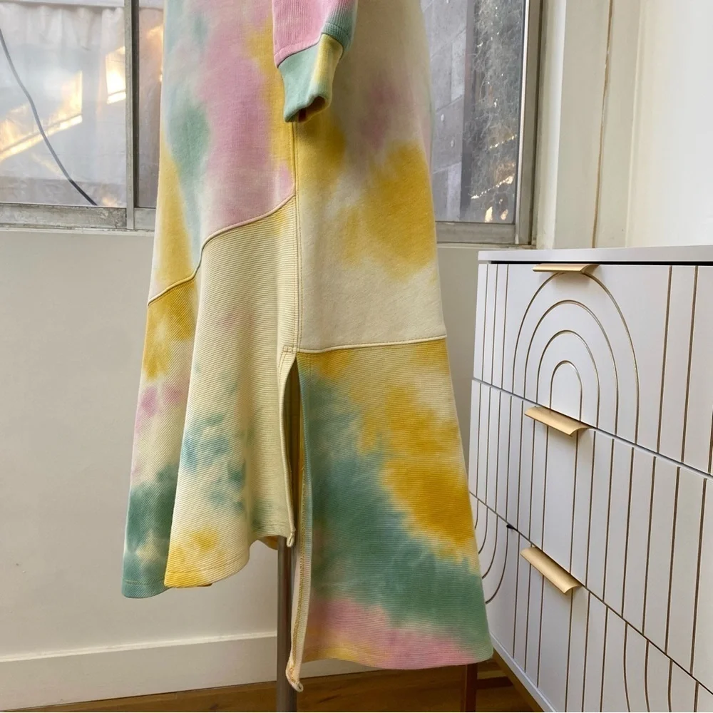 Current Air Pastel Tie Dye Sweater Midi Skirt Two Piece Set, Size S NWT